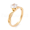 Mother's Day Rings 304 Stainless Steel Diamond Finger Ring for Women RJEW-C086-22-G-1