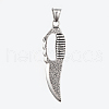 304 Stainless Steel Pendants STAS-G175-08AS-2
