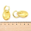 Oval Brass Hoop Earrings for Women EJEW-U057-06A-01G-5