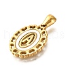 Golden 304 Stainless Steel Pendants STAS-K300-02G-A-2