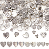 SUNNYCLUE 150pcs 5 Styles Tibetan Style Alloy Beads FIND-SC0011-21-1