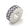Rack Plating Brass with Cubic Zirconia Beads KK-B091-04A-3