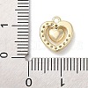 Brass with Cubic Zirconia Charms KK-Q817-02G-3