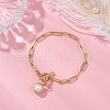 Mother's Day Jewellery Potato Natural Freshwater Pearl Charm Bracelets BJEW-JB10651-2