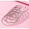 7Pcs Alloy Cuff Bangle Set for Women WG45AE5-08-1