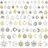 SUPERFINDINGS 2 Bags 2 Colors Tibetan Style Pendants FIND-FH0003-66-1