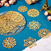 48Pcs 6 Styles Rack Plating Iron Filigree Joiners IFIN-TA0001-65-4