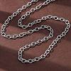 201 Stainless Steel Cable Chain Necklaces NJEW-Q013-12A-P-1