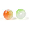 Spray Painting Imitation Jade Glass Beads GLAA-L046-8mm-03C-3