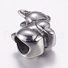 304 Stainless Steel Puppy European Beads STAS-P173-030AS-2