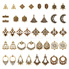 Tibetan Style Alloy Chandelier Components Links and Iron Chandelier Component Links PALLOY-TA0001-56AB-12