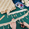 Curtain Acrylic Beaded Fringe Trim OCOR-WH0070-137B-3