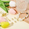 SUNNYCLUE 6Pcs Brass Spring Gate Rings FIND-SC0010-95-4