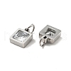 304 Stainless Steel Pendants STAS-D189-01P-B16-3