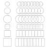 Unicraftale Stainless Steel Linking Rings STAS-UN0003-14P-1
