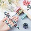 Fingerinspire Embroidered Polyester Jacquard Ribbon SRIB-FG0001-01-3