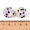 Round Resin Rhinestone Beads OACR-T028-66C-3