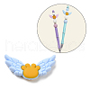 Wing Food Grade Eco-Friendly Silicone Focal Beads SIL-C004-01A-2