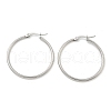 Tarnish Resistant 304 Stainless Steel Hoop Earrings X-EJEW-F105-08P-3