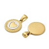 304 Stainless Steel Pendants STAS-A118-02C-G-2