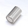 304 Stainless Steel Magnetic Clasps with Glue-in Ends STAS-M200-B-01-3