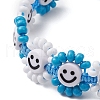 Glass Seed Braided Beads Bracelets BJEW-MZ00115-02-3
