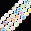 Natural Freshwater Shell Enamel Beads SHEL-N026-193-1