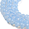Baking Painted Transparent Glass Beads Strands DGLA-A034-J2mm-B10-4