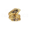 Rack Plating Brass Clear Cubic Zirconia Beads KK-L236-03A-G-1