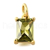 925 Sterling Silver Pave Clear Cubic Zirconia Charms STER-V001-02G-08-1