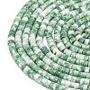 Natural Green Spot Jasper Beads Strands G-P575-B18-4x2mm-3