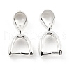 925 Sterling Silver Ice Pick Pinch Bails STER-Z001-121S-03-1