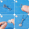 SOFPLATE 30Pcs Filigree Rack Plating Brass Pendant Pinch Bails KK-SP0002-02-6