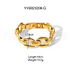 Classic Stainless Steel Oval Link Chain Bracelets for Unisex KZ4634-3-1