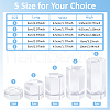 BENECREAT 5Pcs 5 Styles Acrylic Hexagon Display Stands OACR-BC0001-22-2
