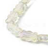 Electroplate Glass Beads Strands EGLA-L045-F-HR02-3