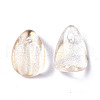Transparent Spray Painted Glass Charms GLAA-T016-36-D01-3