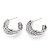 Brass Earring for Women EJEW-P268-03P-1
