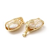 Brass Micro Pave Cubic Zirconia Pendants KK-I697-40G-2