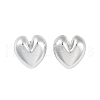Heart CCB Plastic Stud Earrings for Women EJEW-Q382-05P-1