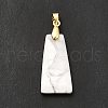 Natural Howlite Pendants G-C045-01J-G-3