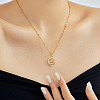 French Romantic Brass Pave Clear Cubic Zirconia & Plastic Pearl Hollow Heart Pendant Necklaces MZ4402-2-2
