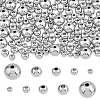 DICOSMETIC 300Pcs 5 Styles 202 Stainless Steel Beads STAS-DC0015-04-1
