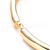 Clear Cubic Zirconia Flat Round Hinged Bangle BJEW-A123-24G-4