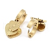 Real 18K Gold Plated 304 Stainless Steel Dangle Earrings EJEW-L283-054G-01-2