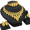 Flower Alloy Rhinestone Jewelry Sets FS-WG184E4-03-1