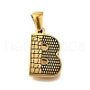 Golden 304 Stainless Steel Pendants STAS-K300-01G-B-1
