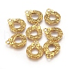 Tibetan Style Alloy Christmas Wreath Pendants TIBEP-GC153-AG-RS-2