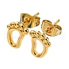 PVD Vacuum Plating 304 Stainless Steel Stud Earring for Women STAS-D087-18G-1