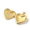Brass Locket Pendants KK-C092-25G-04-2